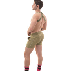 Barcode Berlin Harnais élastique Matt Pop Kaki